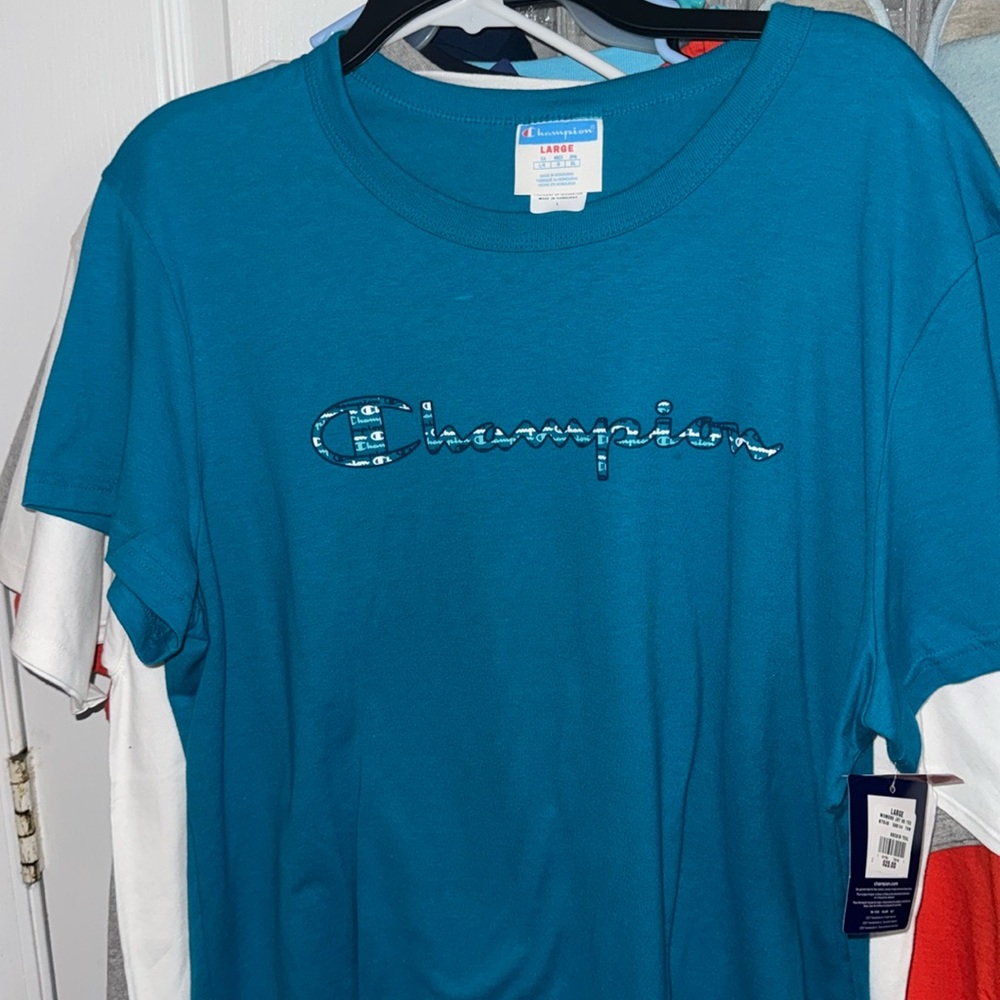 9 NEW Champion Shirts Size LARGE - Bundle for sale